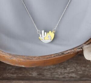 NEW 925 sterling silver cactus southwestern Boho necklace jewelry B5A